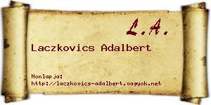 Laczkovics Adalbert névjegykártya
