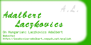 adalbert laczkovics business card